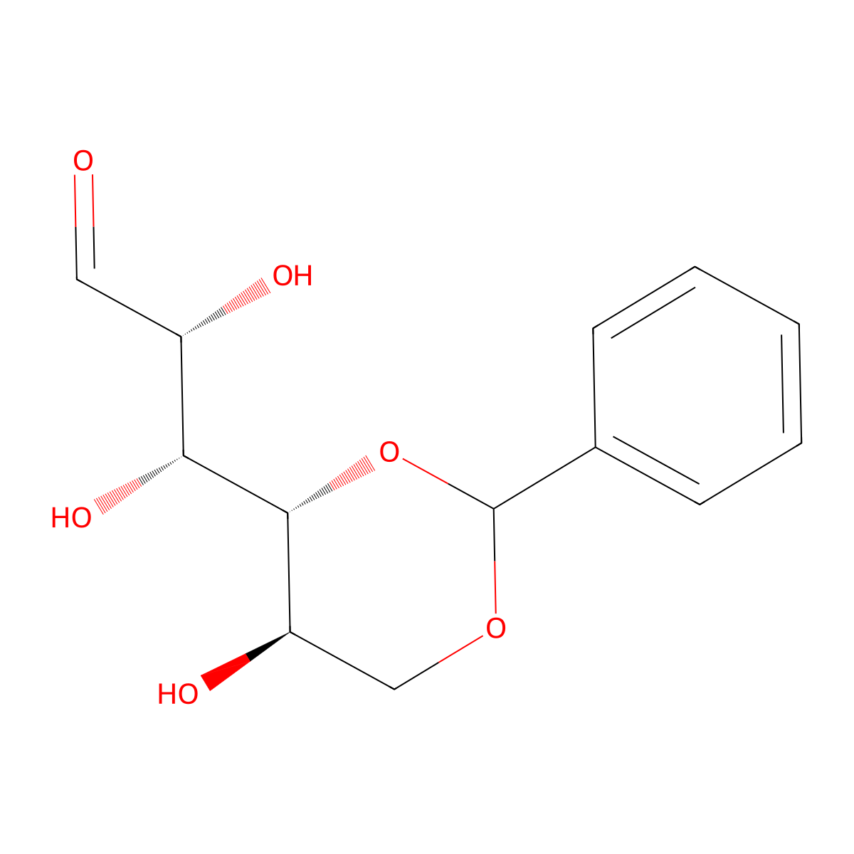 4,6-O-Benzylidenehexose molecular structure, CAS 30688-66-5