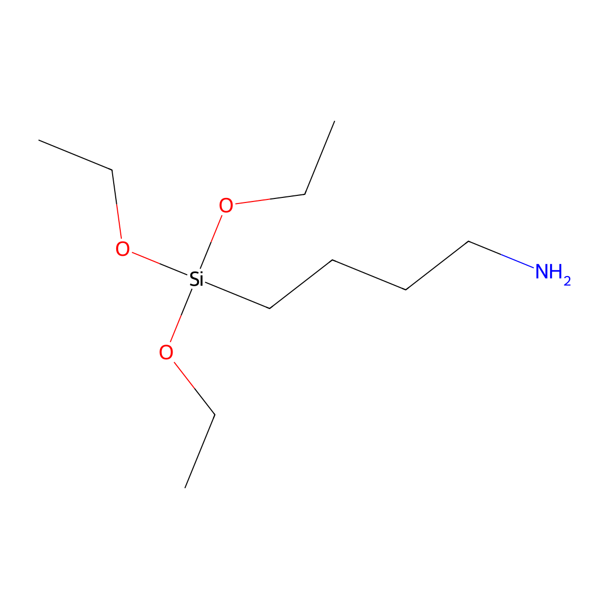 4-Aminobutyltriethoxysilane molecular structure, CAS 3069-30-5