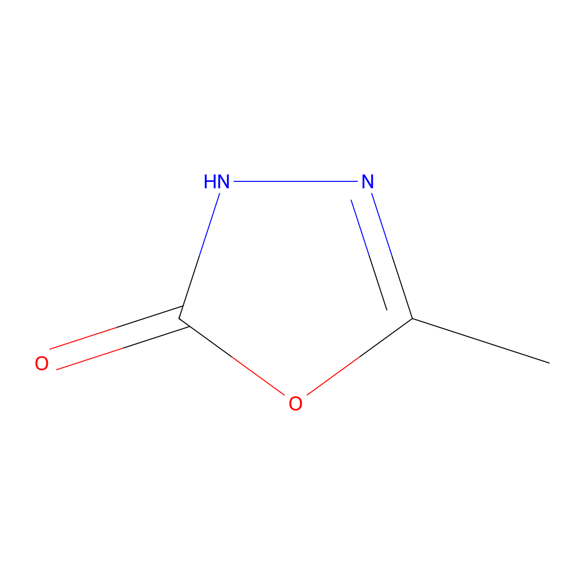 5-Methyl-2,3-dihydro-1,3,4-oxadiazol-2-one molecular structure, CAS 3069-67-8