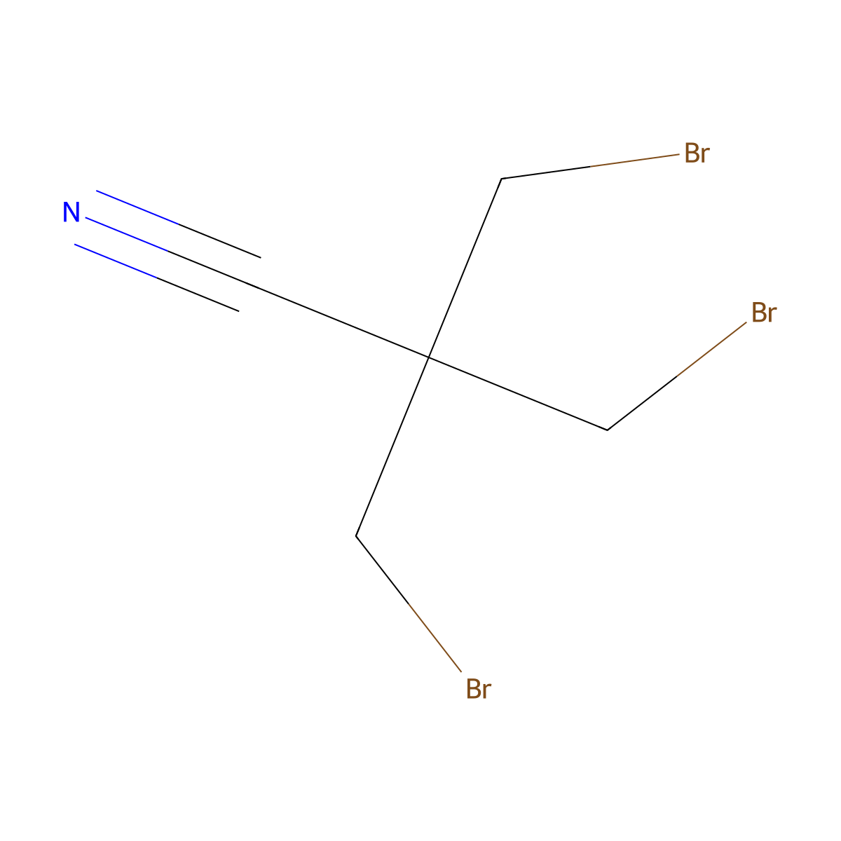 3-Bromo-2,2-bis(bromomethyl)propanenitrile molecular structure, CAS 30691-79-3