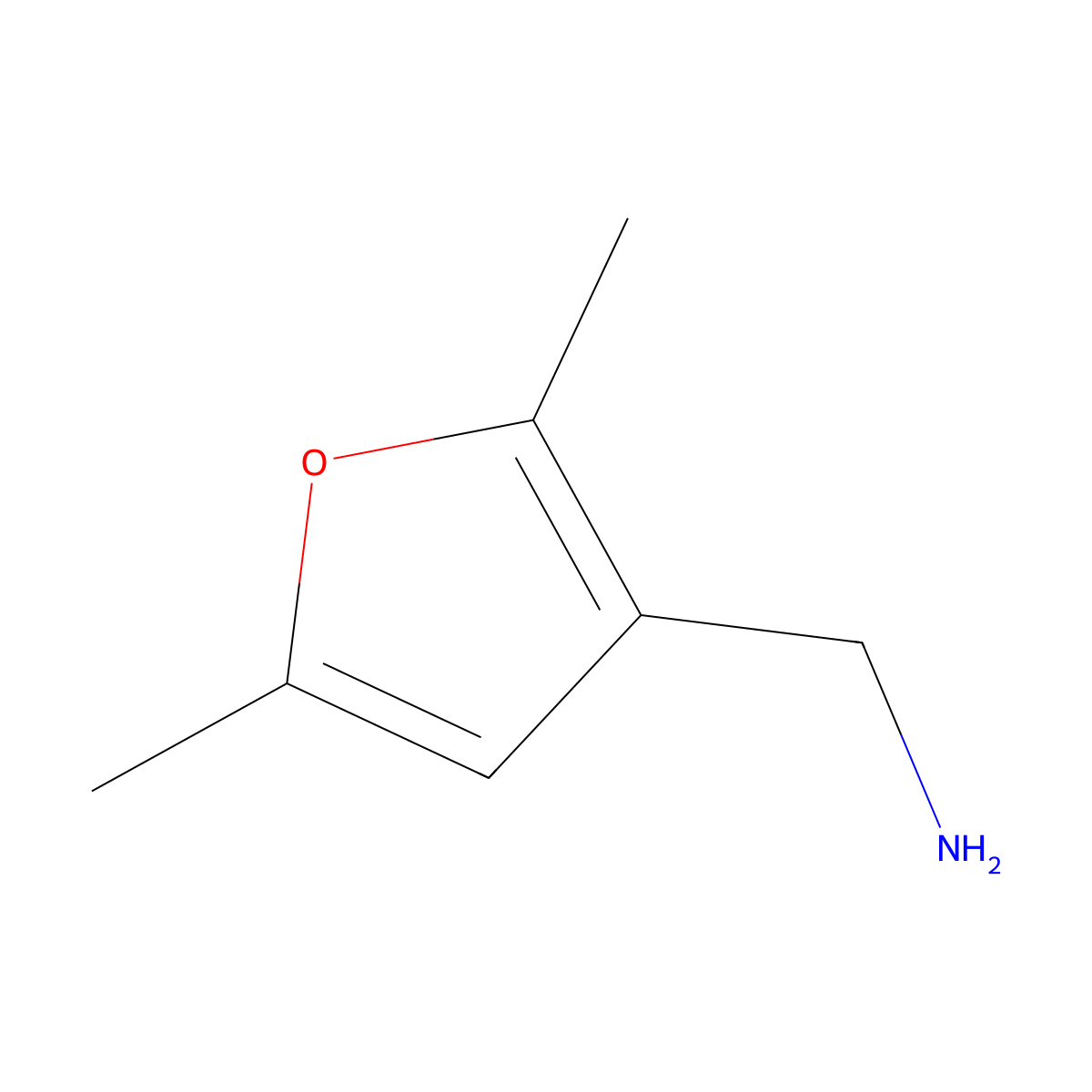 (2,5-Dimethylfuran-3-yl)methanamine molecular structure, CAS 306934-85-0