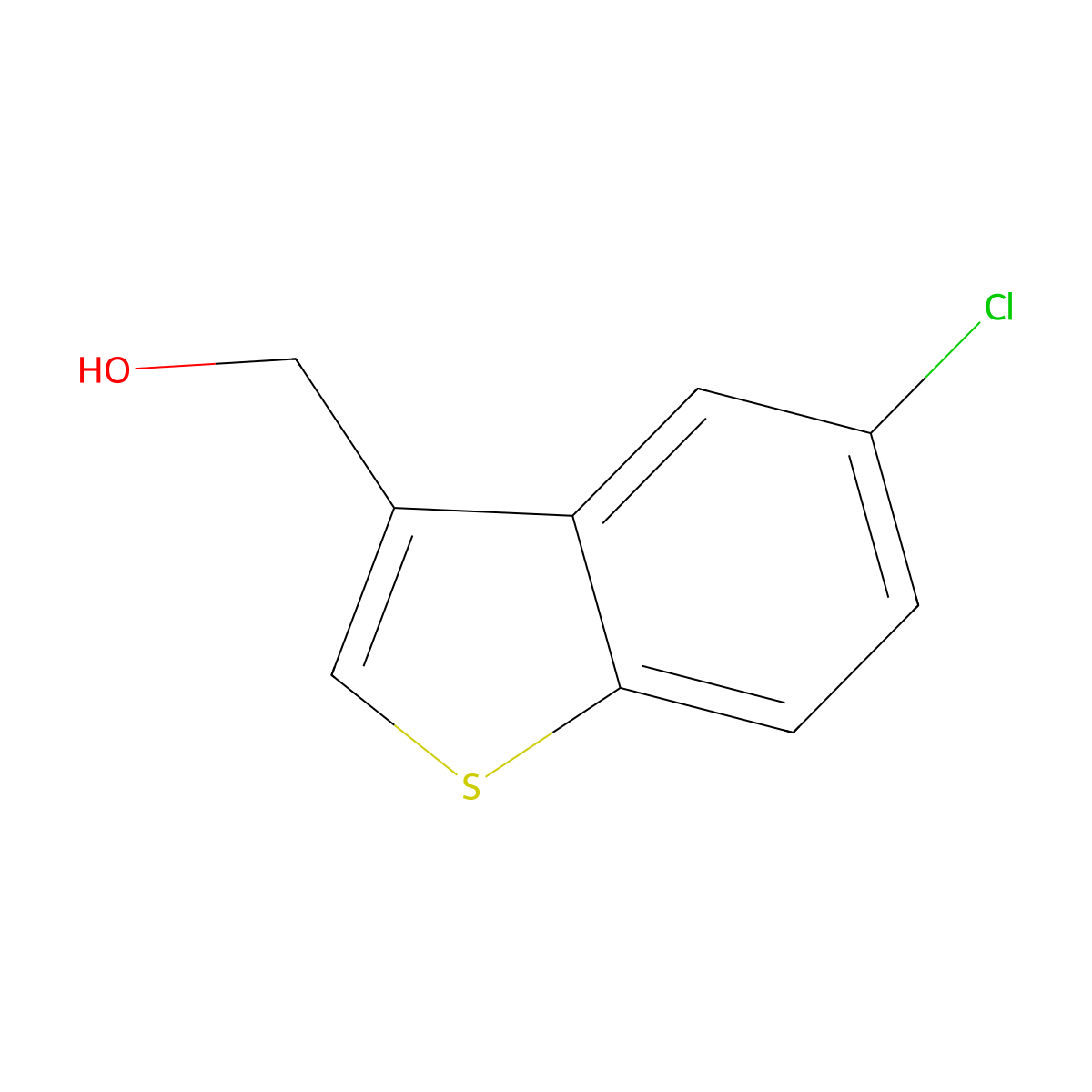 5-Chlorobenzo[b]thiophene-3-methanol molecular structure, CAS 306934-93-0