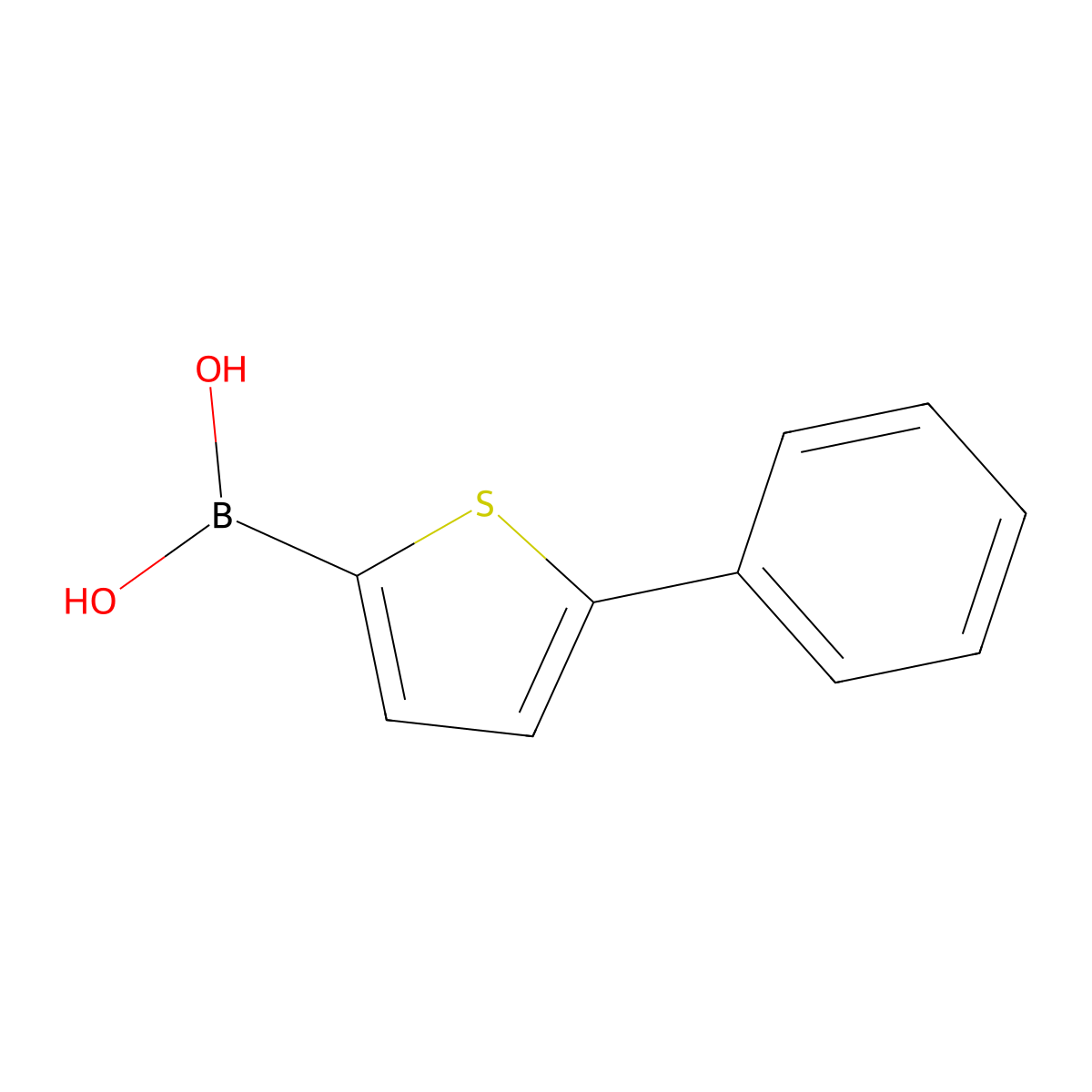 (5-Phenylthiophen-2-yl)boronic acid molecular structure, CAS 306934-95-2