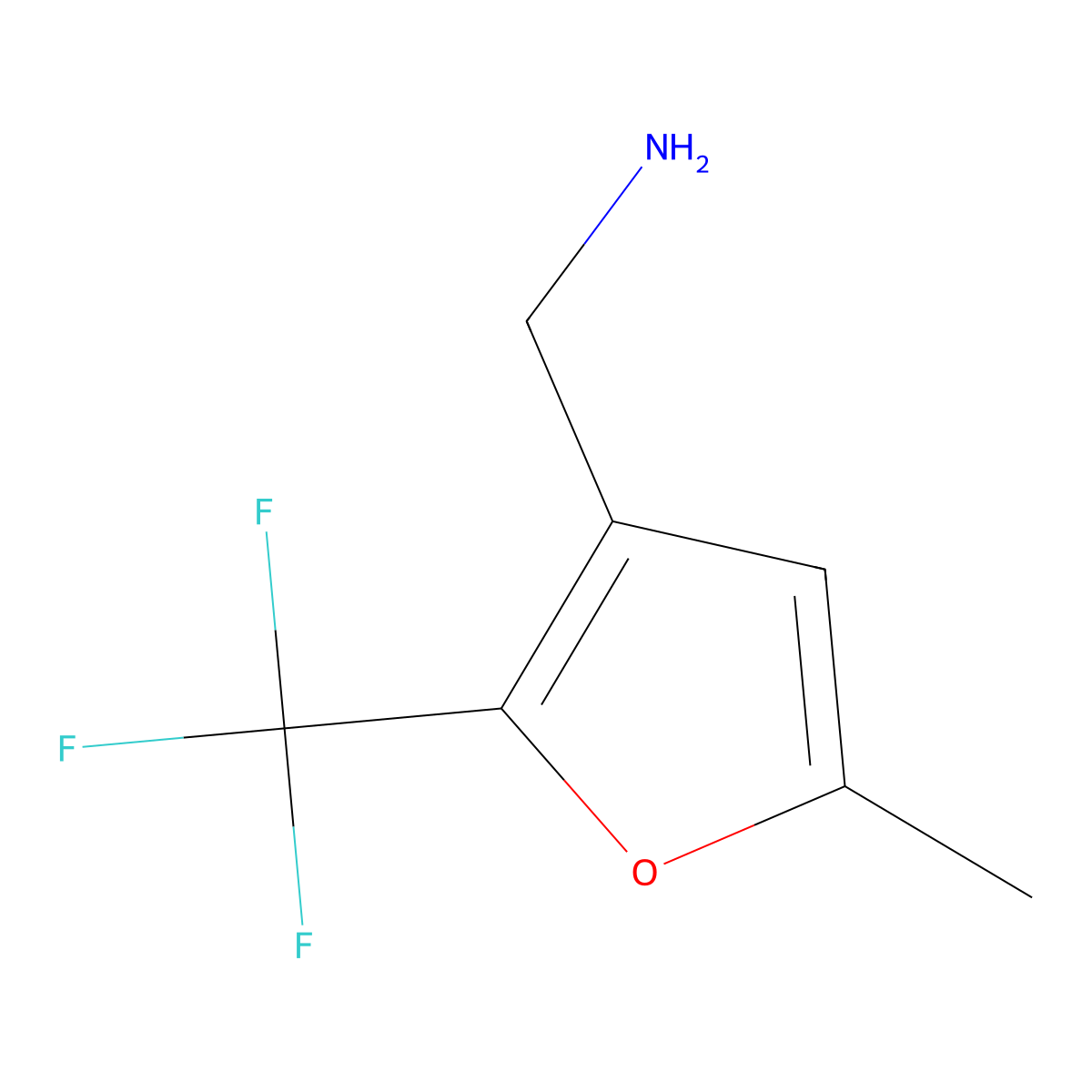 [5-Methyl-2-(trifluoromethyl)-3-furyl]methylamine molecular structure, CAS 306935-05-7