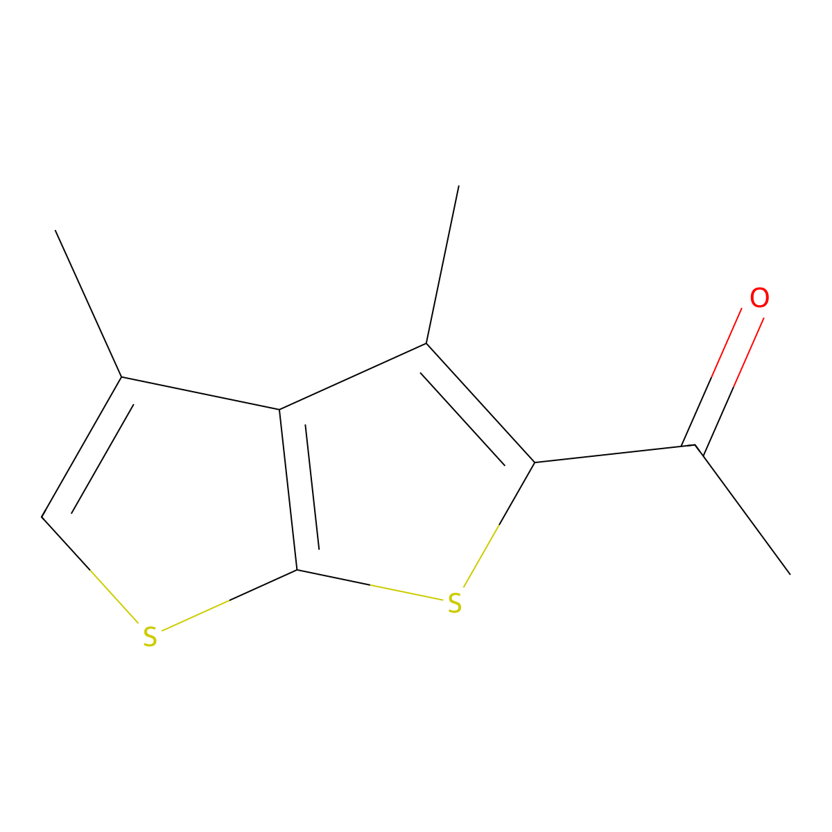 1-(3,4-Dimethylthieno[2,3-B]thiophen-2-YL)ethan-1-one molecular structure, CAS 306935-22-8