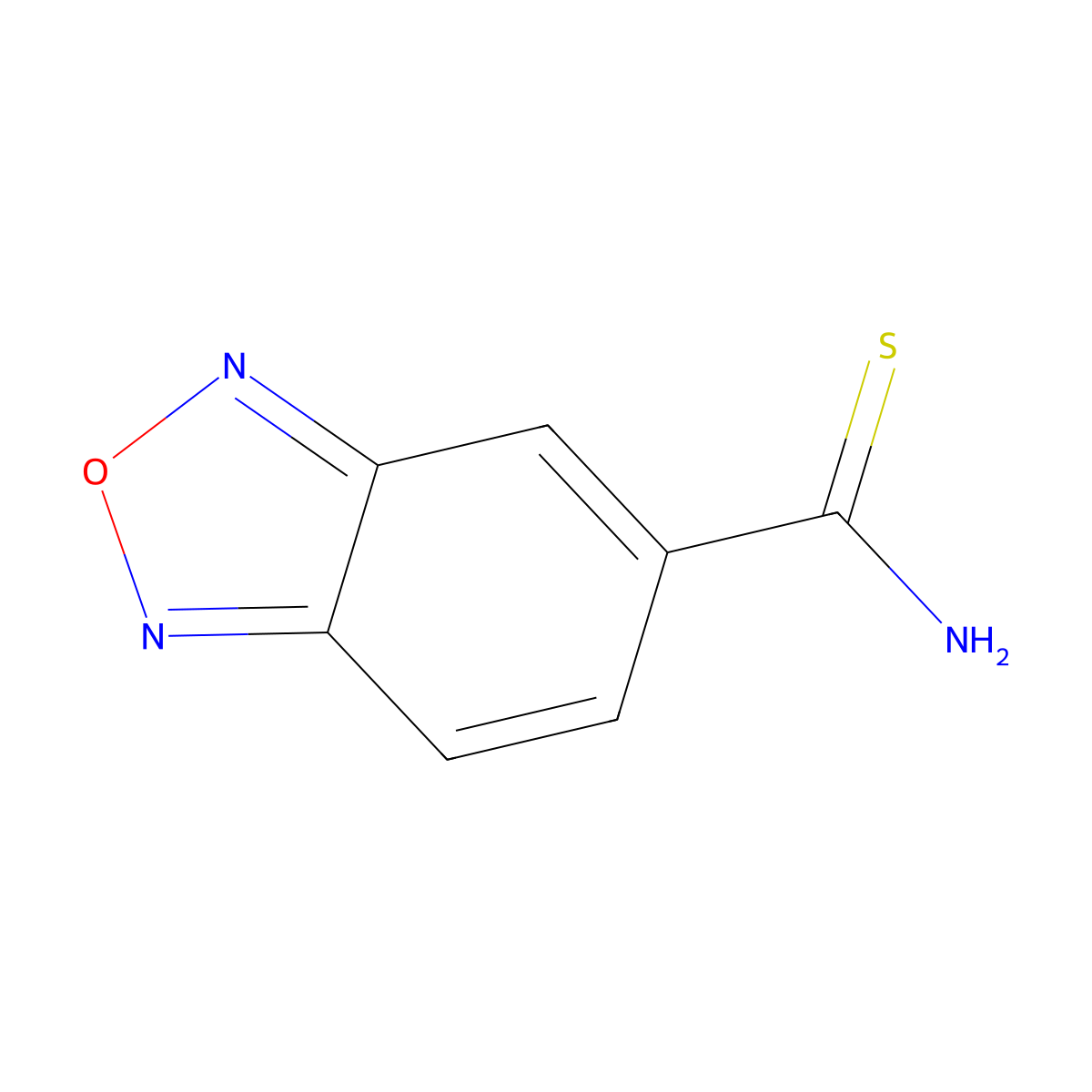 2,1,3-Benzoxadiazole-5-carbothioamide molecular structure, CAS 306935-24-0