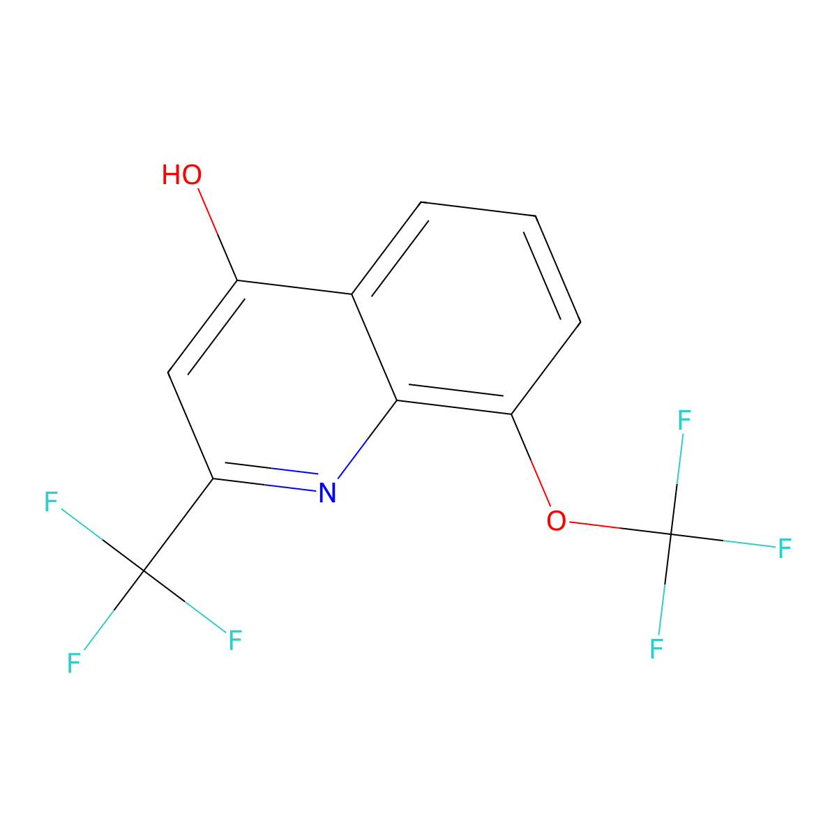 8-(Trifluoromethoxy)-2-(trifluoromethyl)quinolin-4-ol molecular structure, CAS 306935-26-2