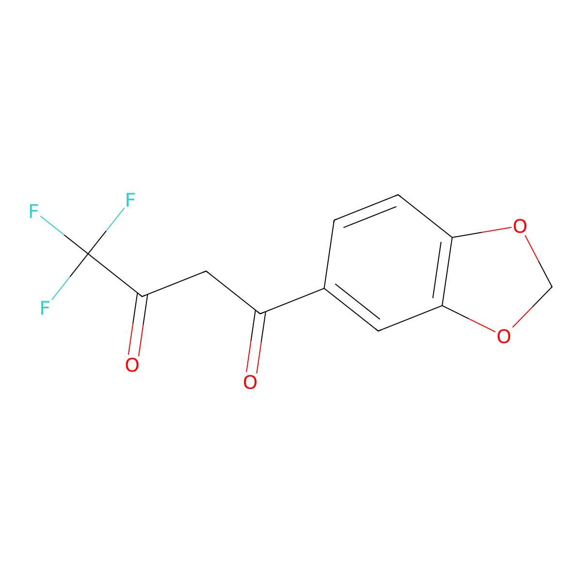 1-(2H-1,3-Benzodioxol-5-yl)-4,4,4-trifluorobutane-1,3-dione molecular structure, CAS 306935-39-7