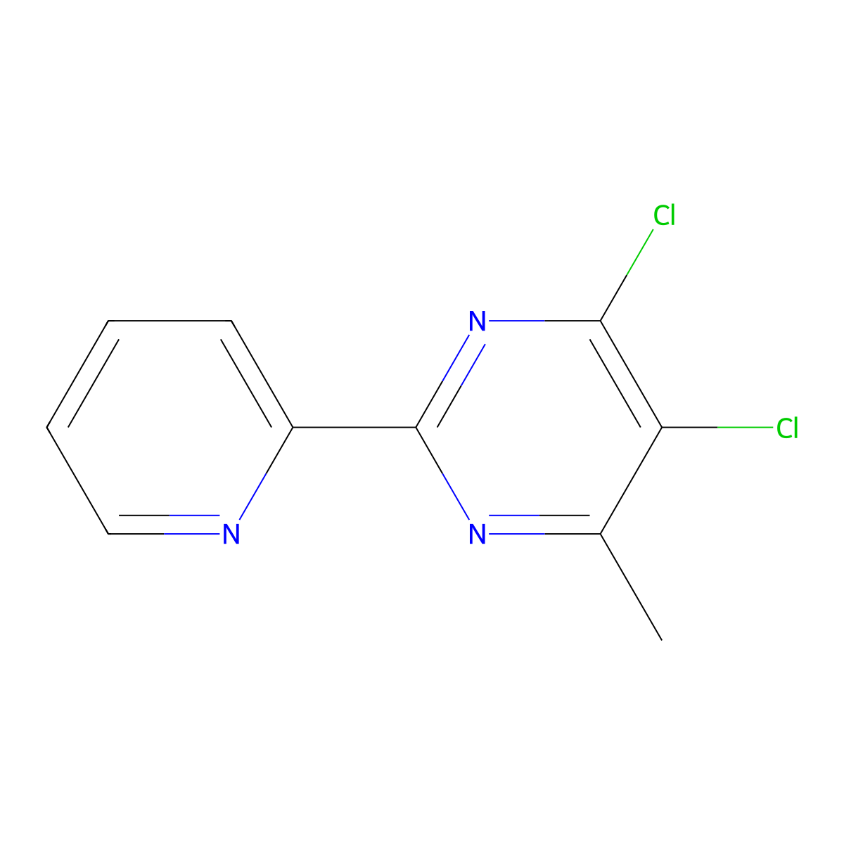 4,5-Dichloro-6-methyl-2-(pyridin-2-yl)pyrimidine molecular structure, CAS 306935-55-7