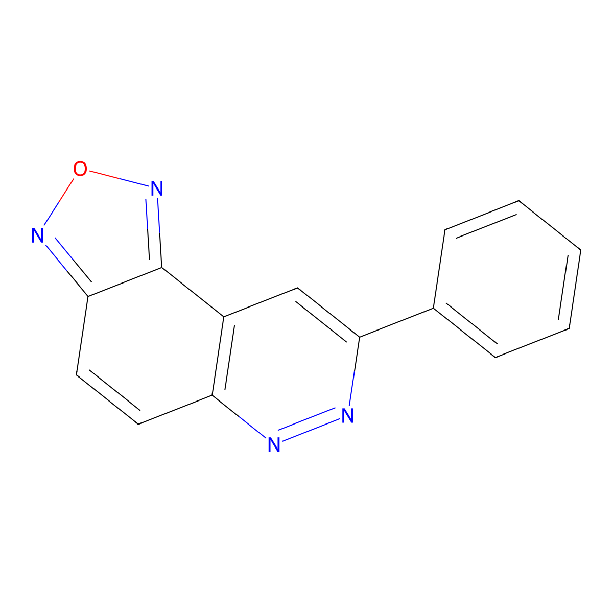 8-Phenyl[1,2,5]oxadiazolo[3,4-f]cinnoline molecular structure, CAS 306935-63-7
