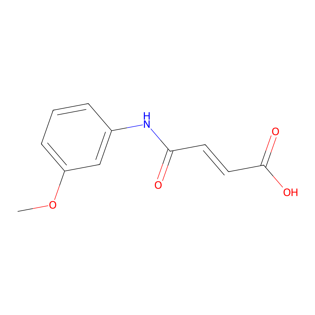 4-(3-Methoxyanilino)-4-oxobut-2-enoic acid molecular structure, CAS 306935-71-7