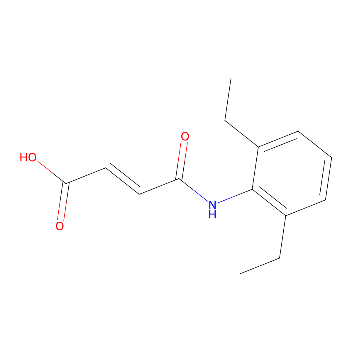 4-(2,6-Diethylanilino)-4-oxobut-2-enoic acid molecular structure, CAS 306935-77-3