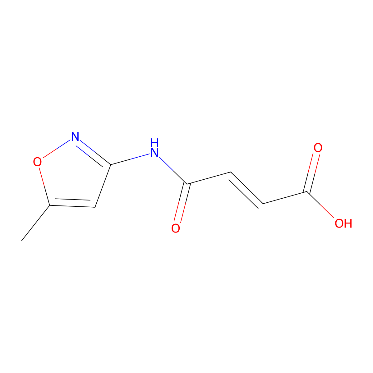 4-[(5-Methyl-1,2-oxazol-3-yl)amino]-4-oxobut-2-enoic acid molecular structure, CAS 306935-78-4