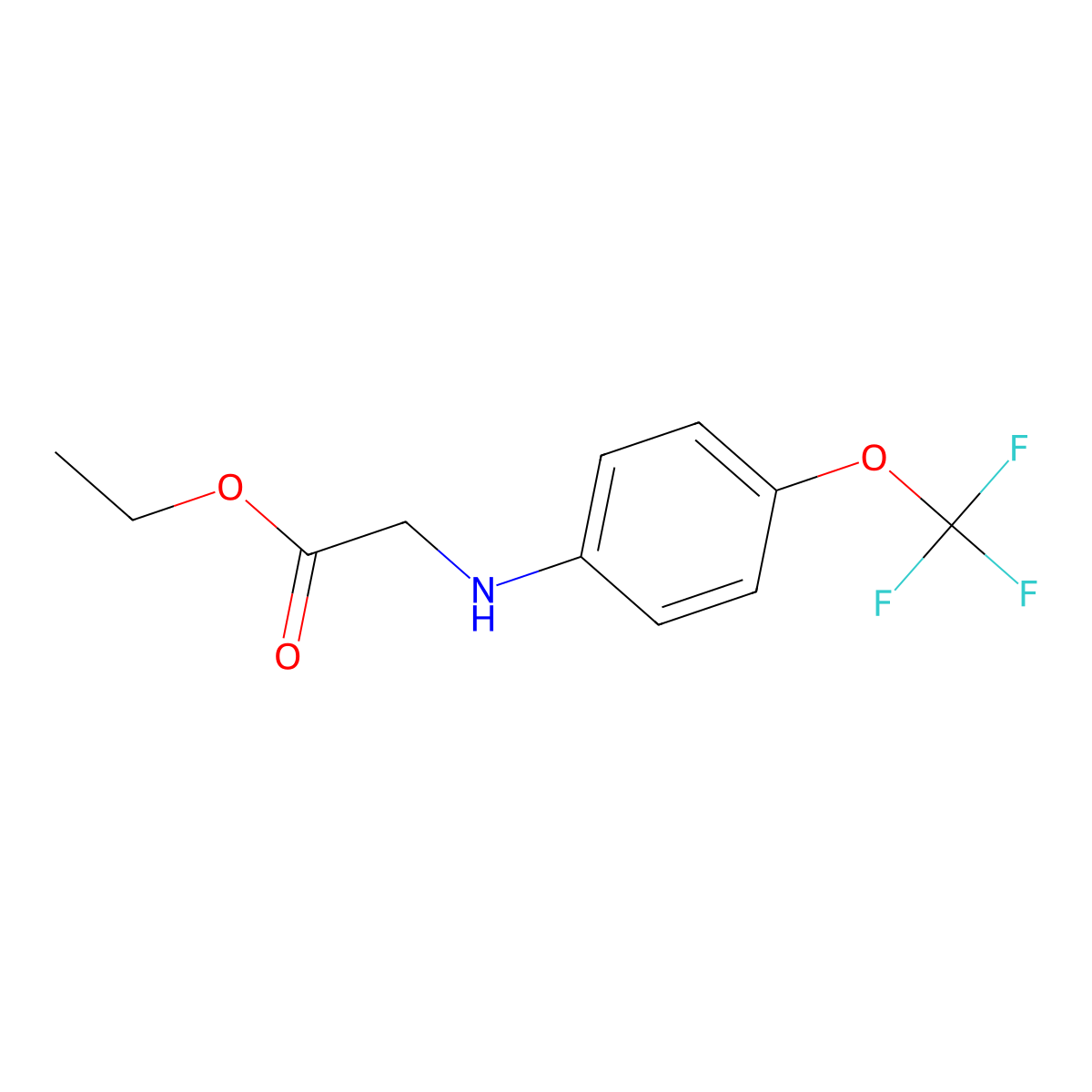 N-(4-(Trifluoromethoxy)phenyl)glycine ethyl ester molecular structure, CAS 306935-79-5