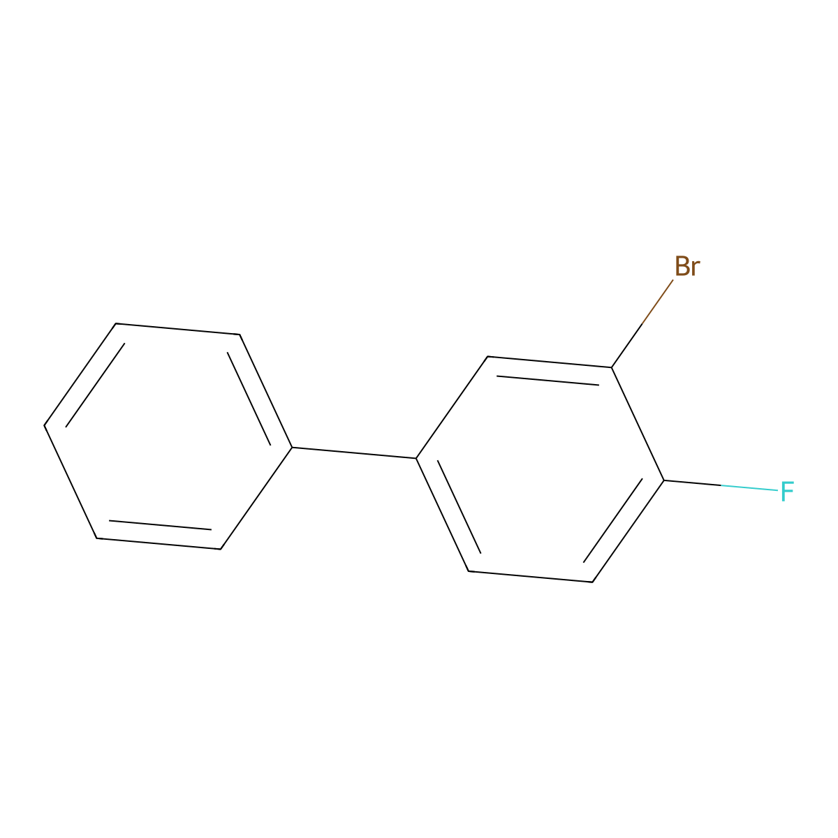3-Bromo-4-Fluorobiphenyl molecular structure, CAS 306935-88-6