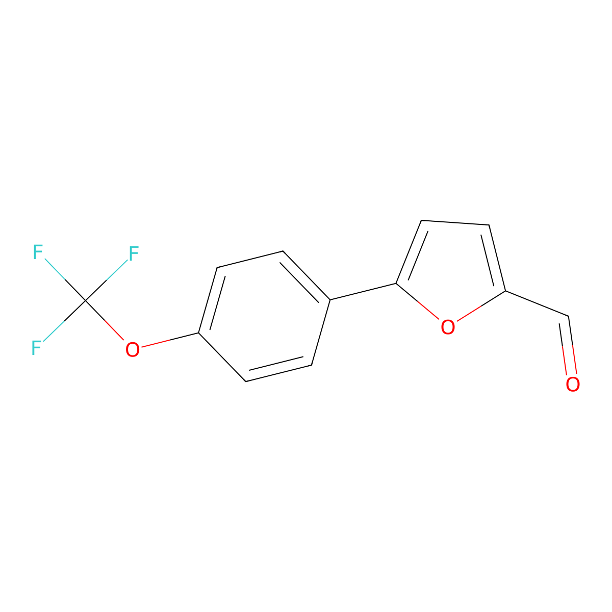 5-[4-(Trifluoromethoxy)phenyl]furan-2-carbaldehyde molecular structure, CAS 306935-95-5