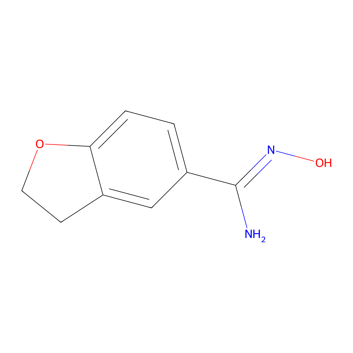 2,3-Dihydrobenzo[b]furan-5-amide oxime molecular structure, CAS 306936-07-2