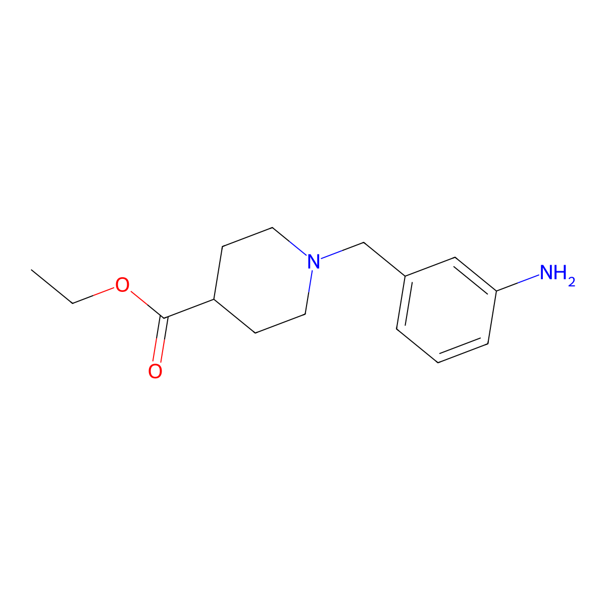 Ethyl 1-(3-Aminobenzyl)Piperidine-4-Carboxylate molecular structure, CAS 306937-22-4