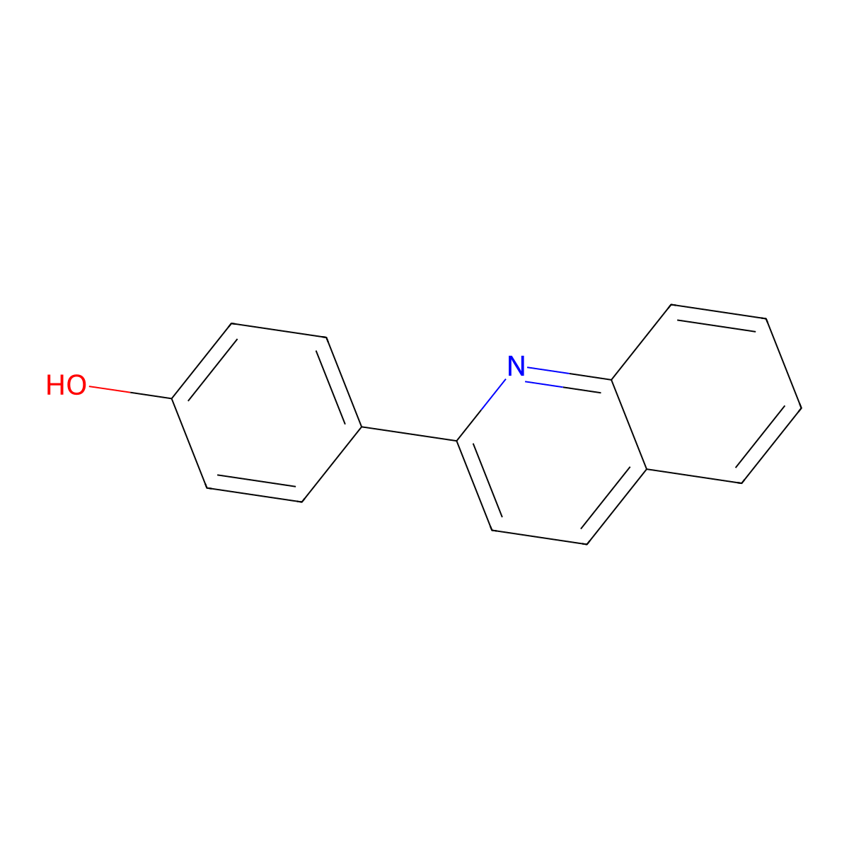 4-(Quinolin-2-yl)phenol molecular structure, CAS 30696-03-8