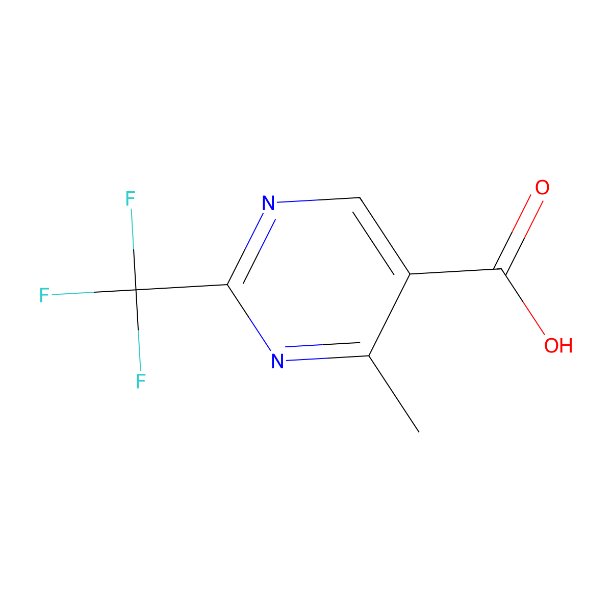4-Methyl-2-(Trifluoromethyl)Pyrimidine-5-Carboxylic Acid molecular structure, CAS 306960-74-7