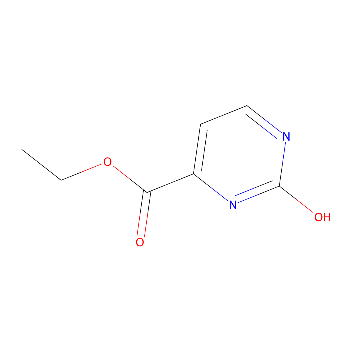 Ethyl 2-oxo-1,2-dihydropyrimidine-4-carboxylate molecular structure, CAS 306961-02-4