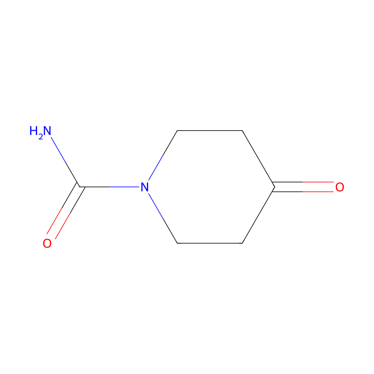 4-Oxopiperidine-1-carboxamide molecular structure, CAS 306976-42-1