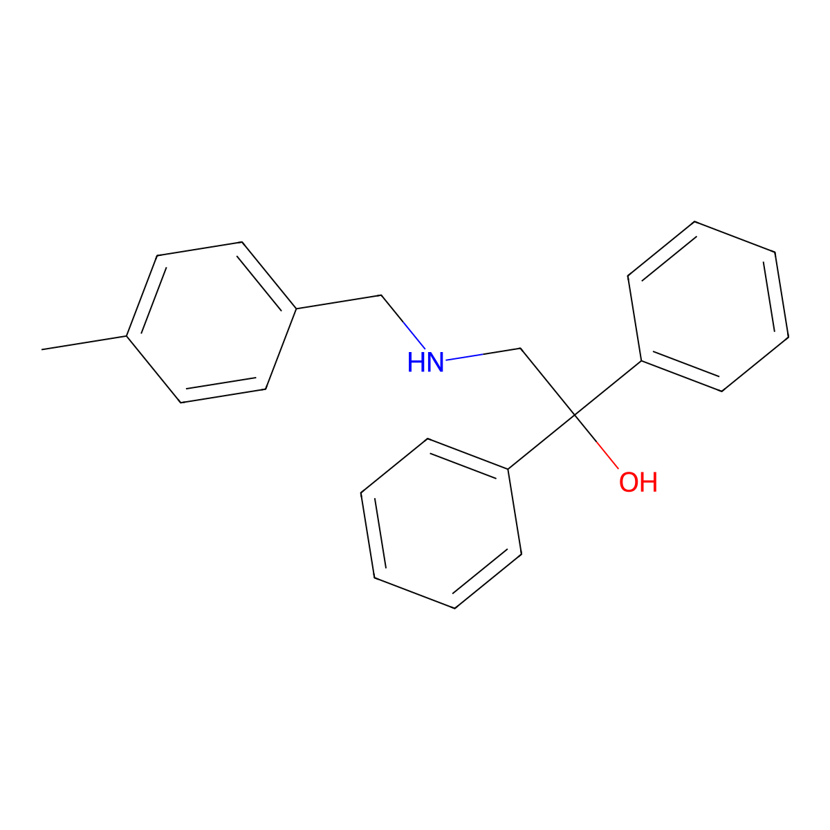 2-[(4-Methylbenzyl)amino]-1,1-diphenyl-1-ethanol molecular structure, CAS 306977-66-2