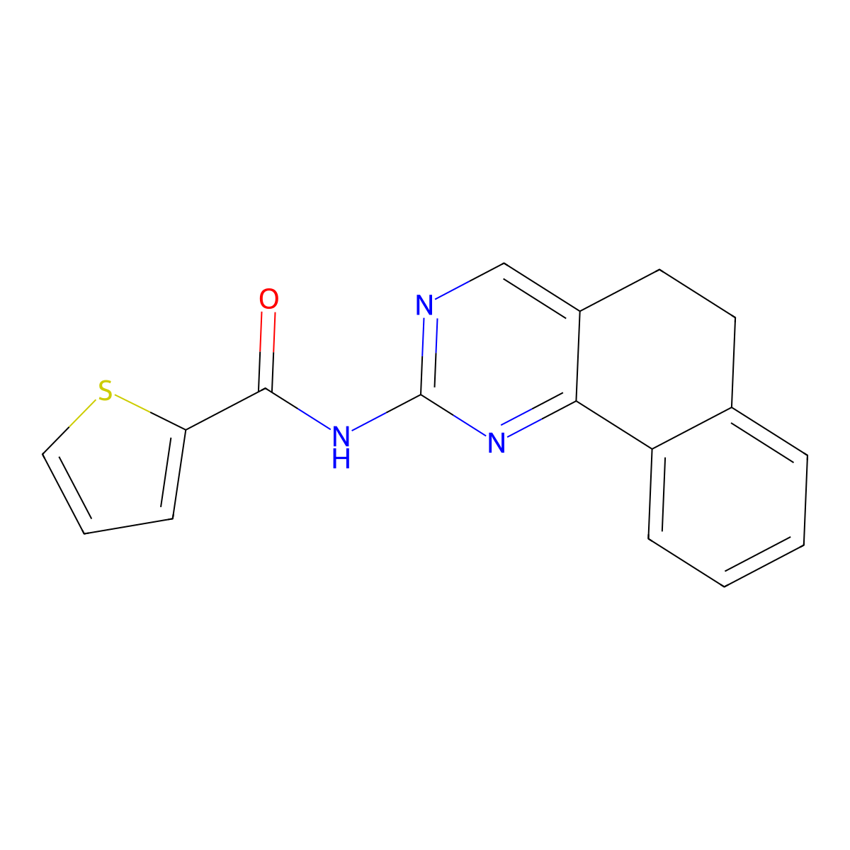 N-(5,6-dihydrobenzo[h]quinazolin-2-yl)-2-thiophenecarboxamide molecular structure, CAS 306979-39-5
