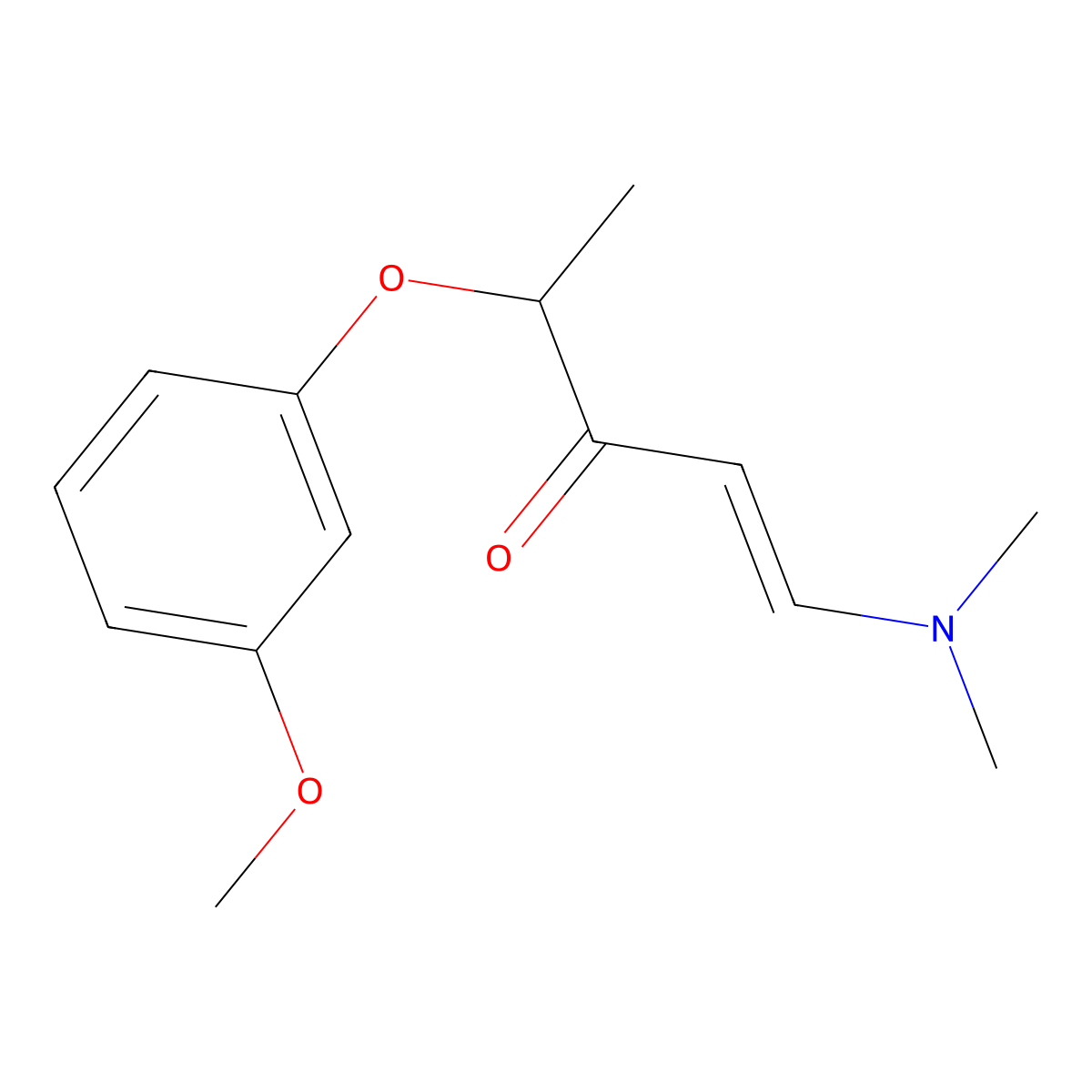 1-(Dimethylamino)-4-(3-methoxyphenoxy)-1-penten-3-one molecular structure, CAS 306979-48-6