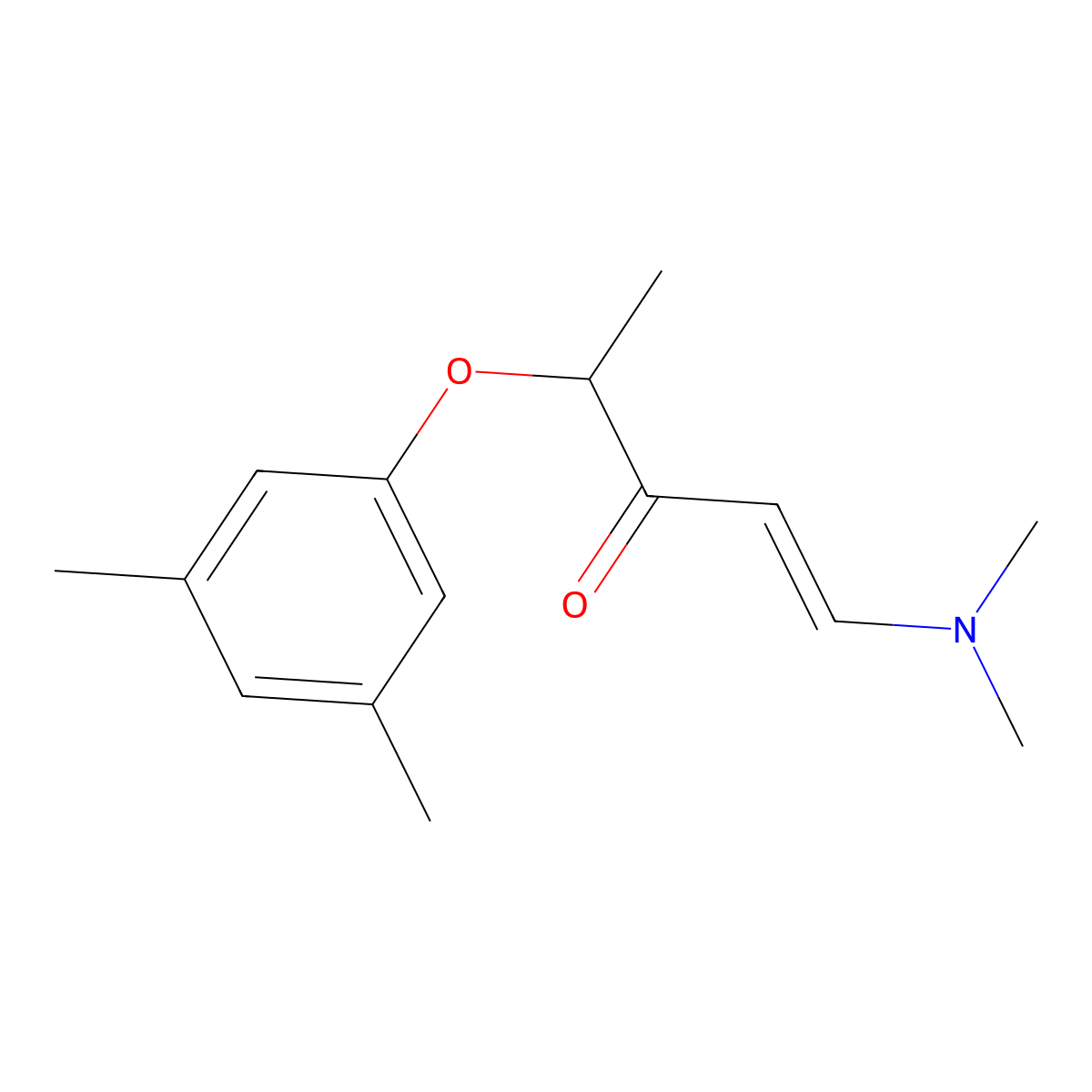 1-(Dimethylamino)-4-(3,5-dimethylphenoxy)-1-penten-3-one molecular structure, CAS 306979-65-7
