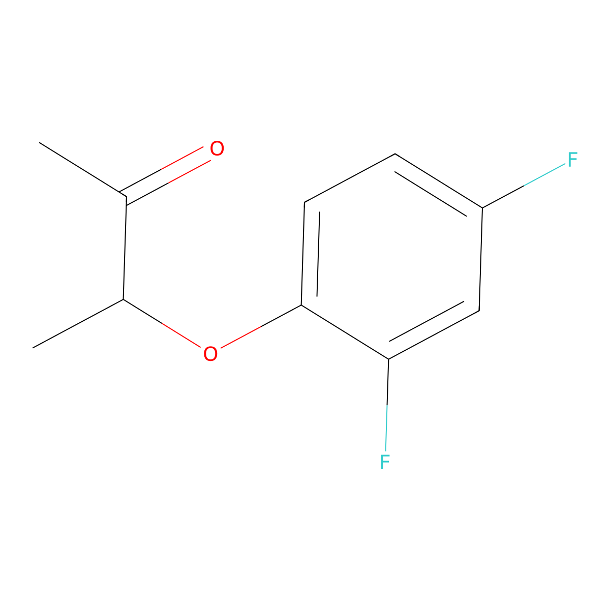 3-(2,4-Difluorophenoxy)-2-butanone molecular structure, CAS 306979-67-9