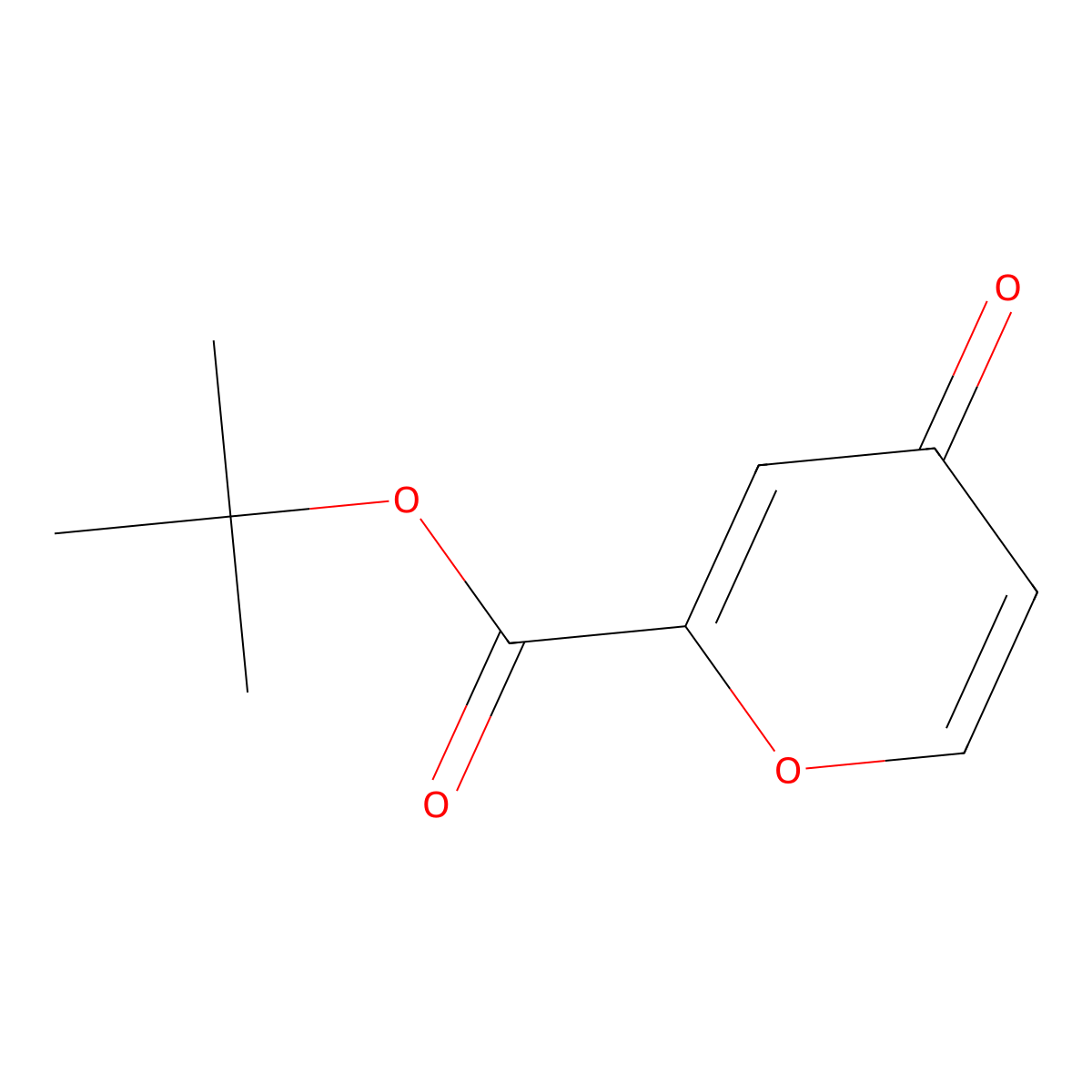 tert-butyl 4-oxo-4H-pyran-2-carboxylate molecular structure, CAS 3069873-20-4