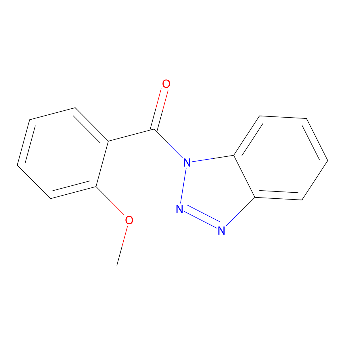 1-(2-methoxybenzoyl)-1H-1,2,3-benzotriazole molecular structure, CAS 306990-93-2