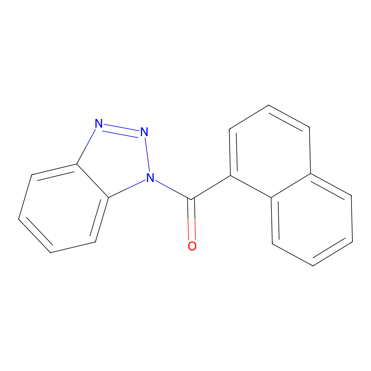 1-(1-Naphthylcarbonyl)-1H-benzotriazole molecular structure, CAS 306990-95-4