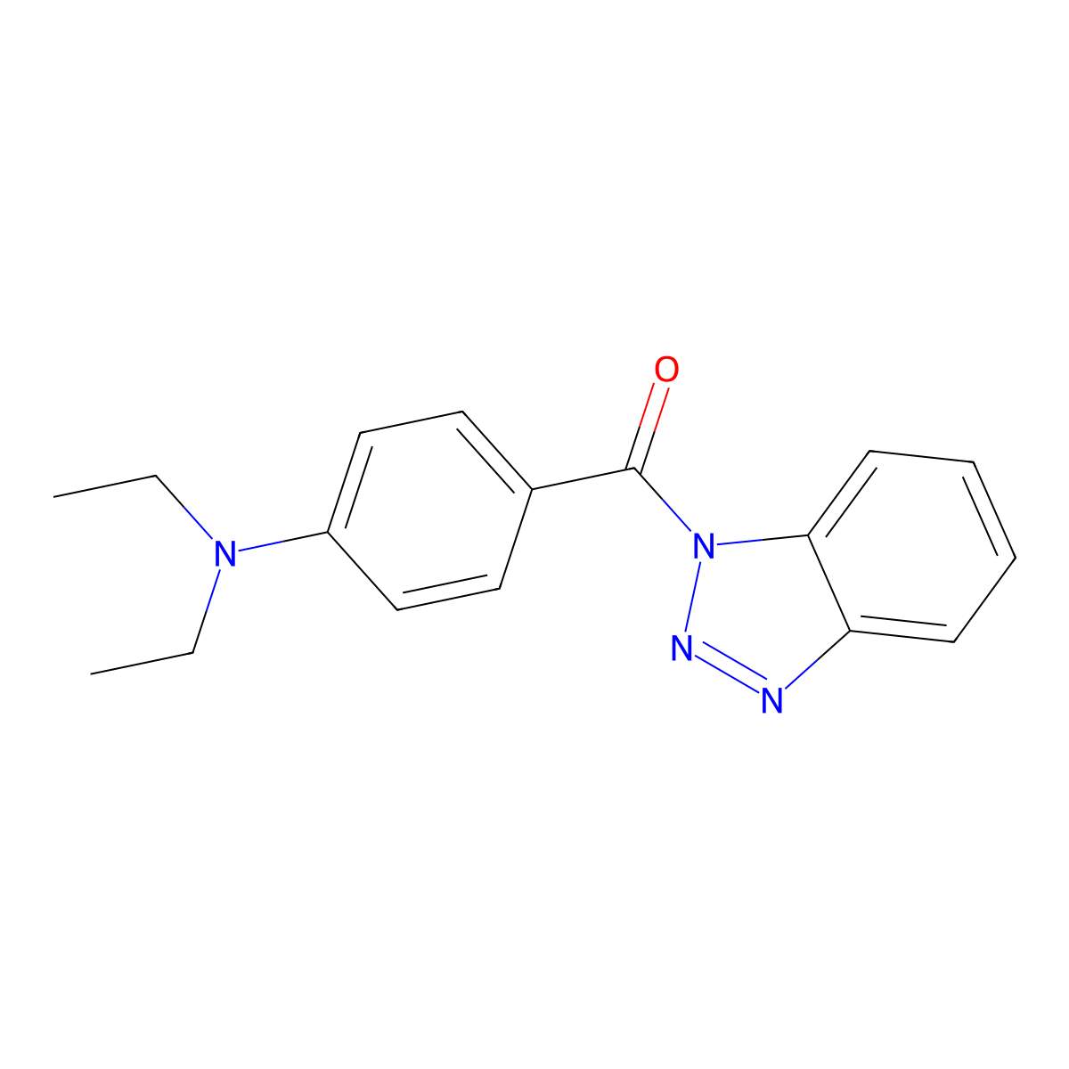 1H-benzotriazol-1-yl[4-(diethylamino)phenyl]methanone molecular structure, CAS 306990-96-5