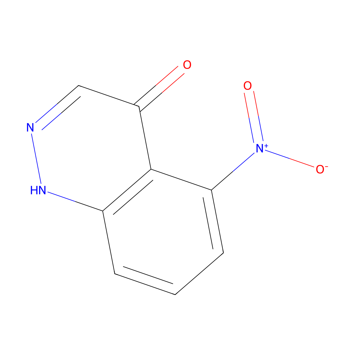 5-Nitrocinnolin-4-ol molecular structure, CAS 306991-09-3