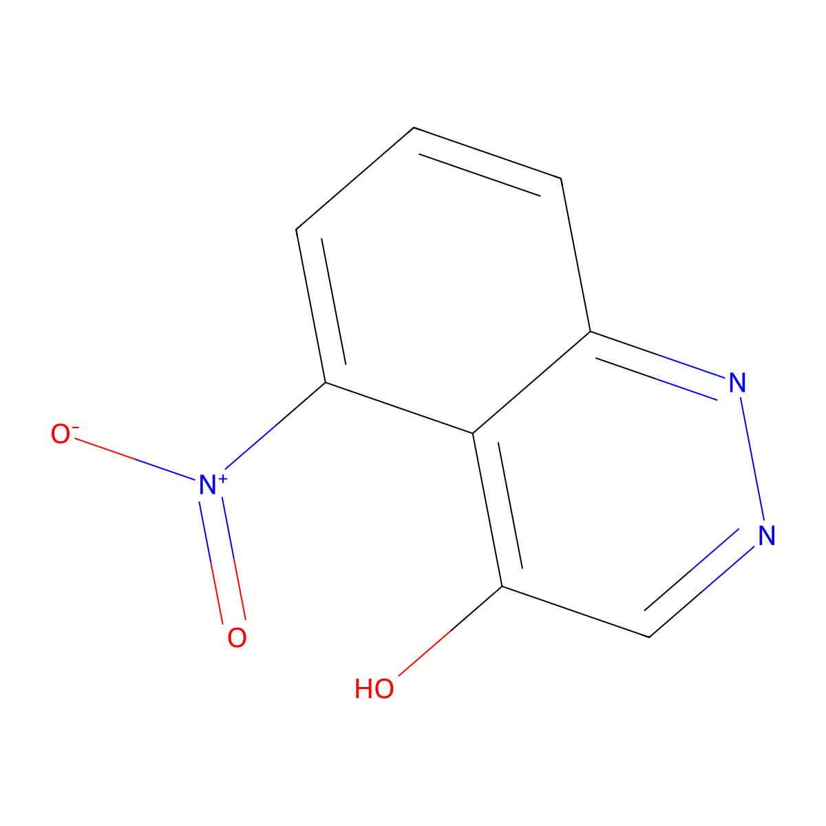 5-Nitrocinnolin-4-ol molecular structure, CAS 306991-09-3