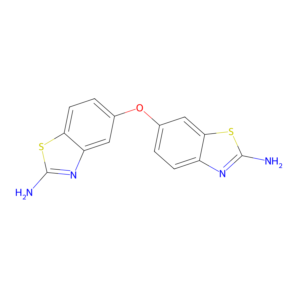 6-[(2-Amino-1,3-benzothiazol-5-yl)oxy]-1,3-benzothiazol-2-amine molecular structure, CAS 306991-70-8