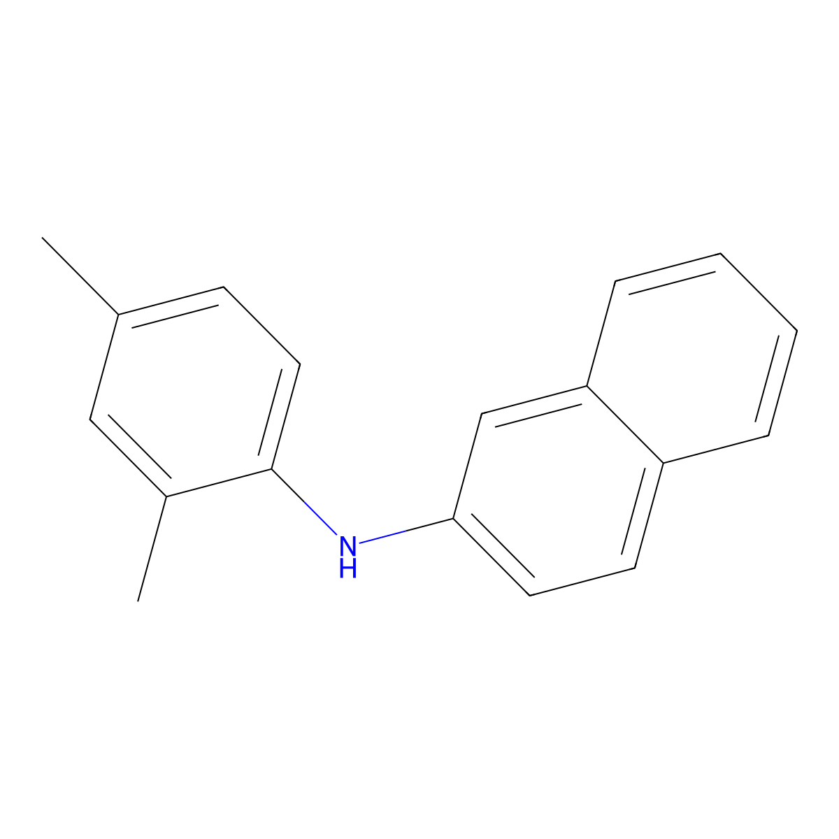N-(2,4-dimethylphenyl)naphthalen-2-amine molecular structure, CAS 306993-17-9