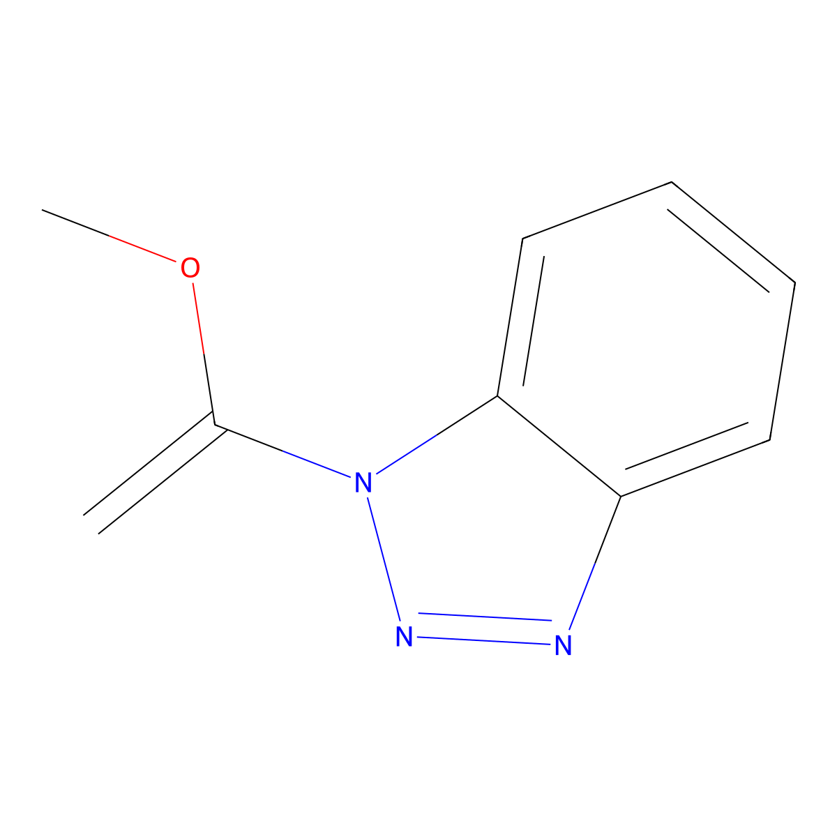 1-(1-Methoxyethenyl)-1H-1,2,3-benzotriazole molecular structure, CAS 306993-89-5