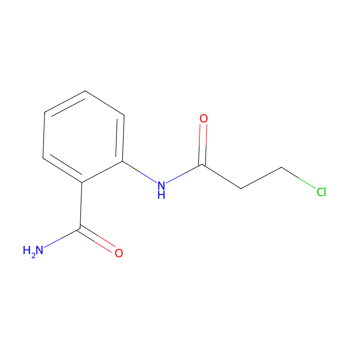 2-[(3-Chloropropanoyl)amino]benzamide molecular structure, CAS 306996-53-2