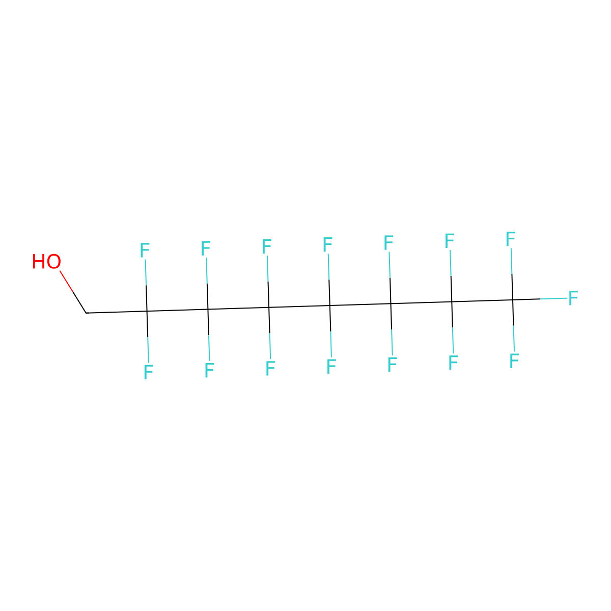 (Perfluoroheptyl)methanol molecular structure, CAS 307-30-2