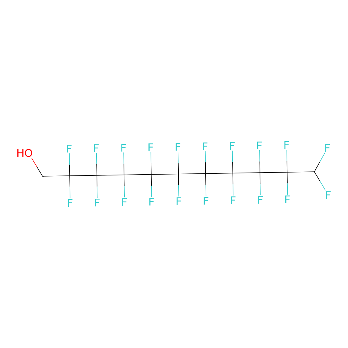 2,2,3,3,4,4,5,5,6,6,7,7,8,8,9,9,10,10,11,11-Icosafluoroundecan-1-ol molecular structure, CAS 307-70-0