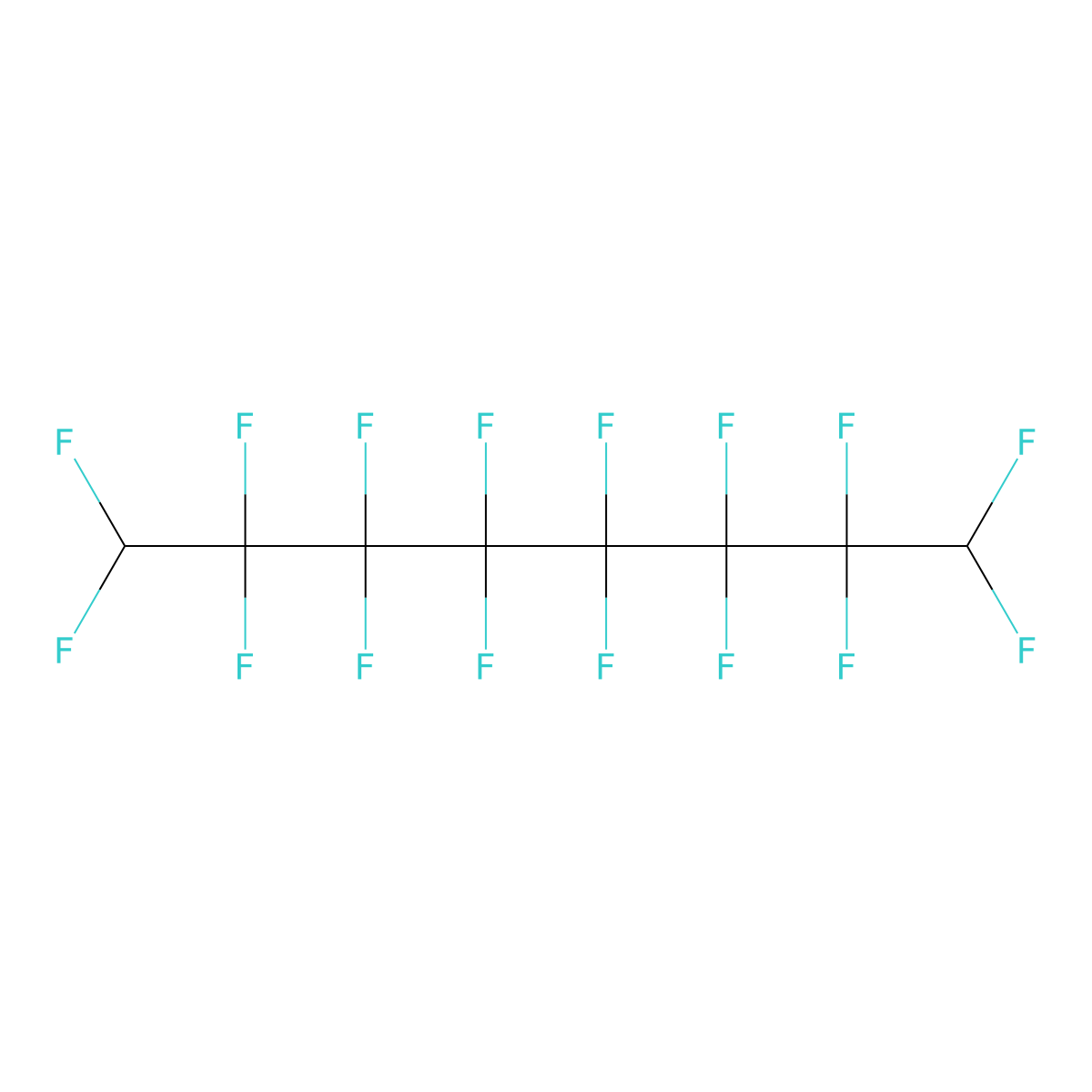 1H,8H-Perfluorooctane molecular structure, CAS 307-99-3