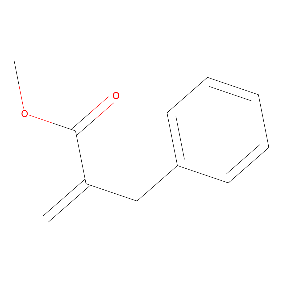Methyl 2-benzylprop-2-enoate molecular structure, CAS 3070-71-1