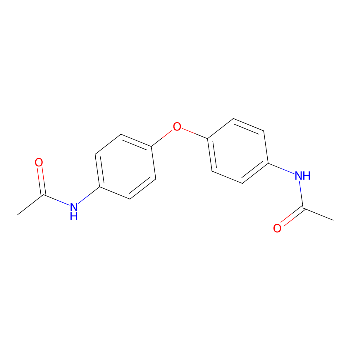 4,4'-Oxybisacetanilide molecular structure, CAS 3070-86-8