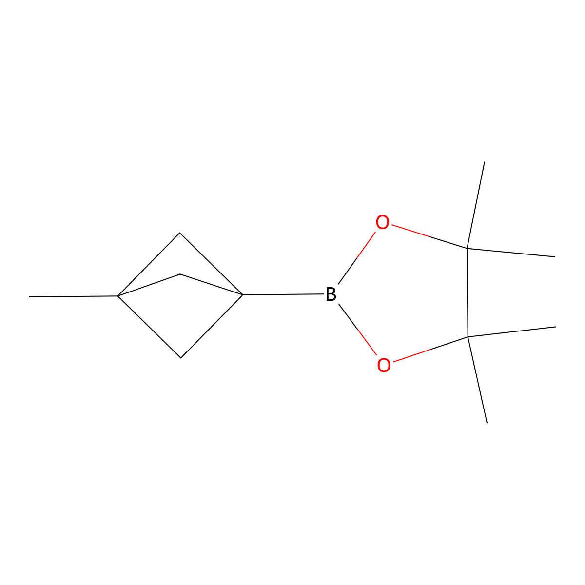 4,4,5,5-Tetramethyl-2-{3-methylbicyclo[1.1.1]pentan-1-yl}-1,3,2-dioxaborolane molecular structure, CAS 3070539-24-8
