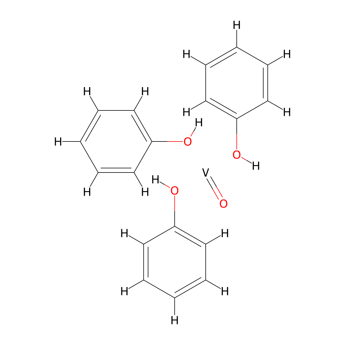 Oxotriphenoxyvanadium molecular structure, CAS 30707-87-0