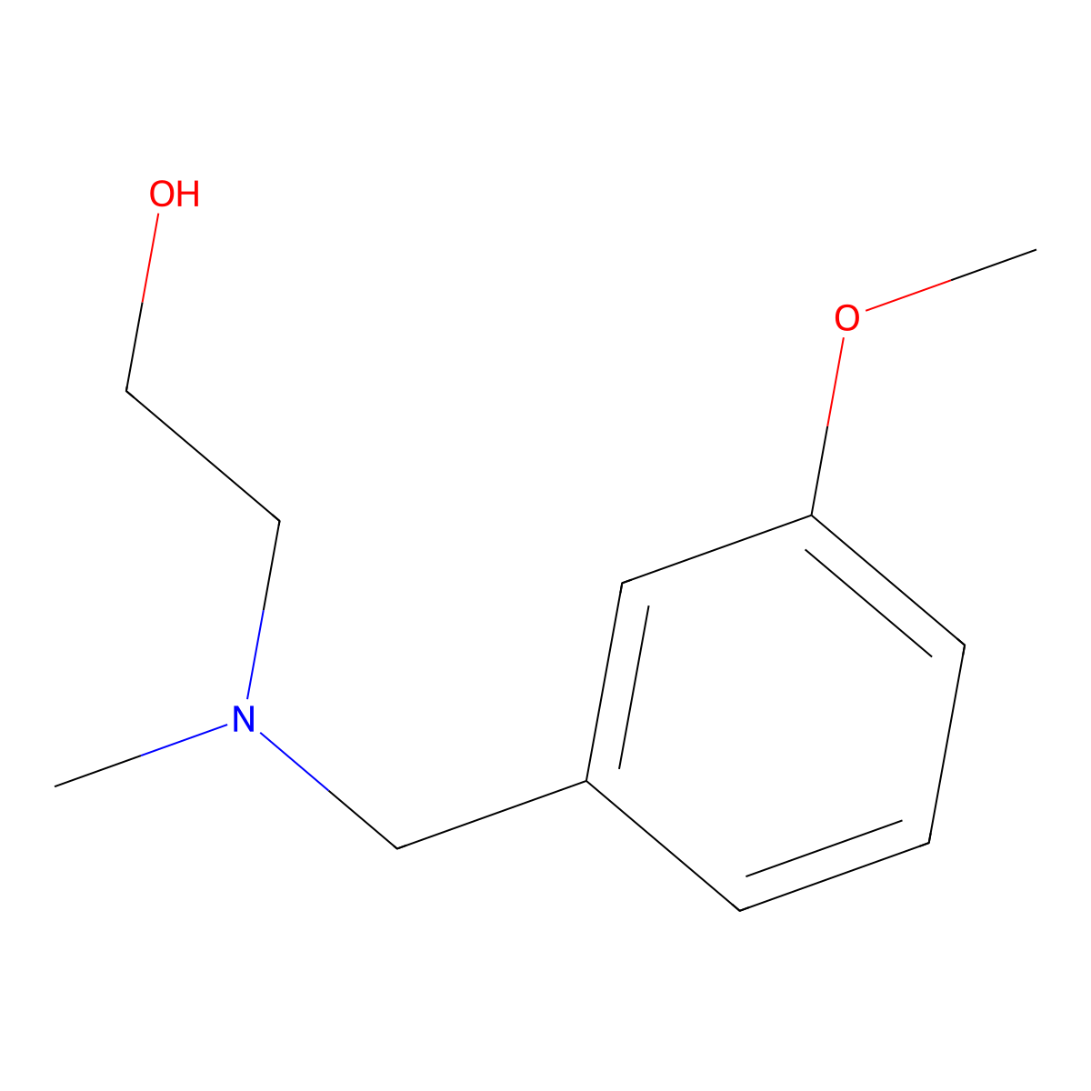 2-[(3-Methoxy-benzyl)-methyl-amino]-ethanol molecular structure, CAS 30716-02-0