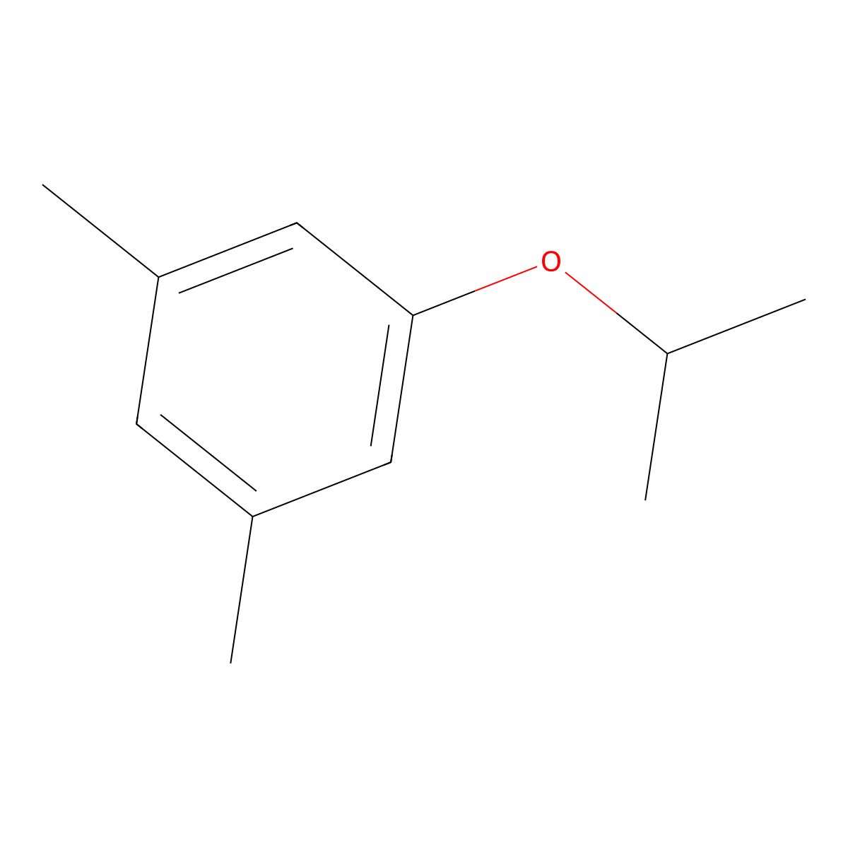 Benzene, 1,3-dimethyl-5-(1-methylethoxy)- molecular structure, CAS 30718-66-2
